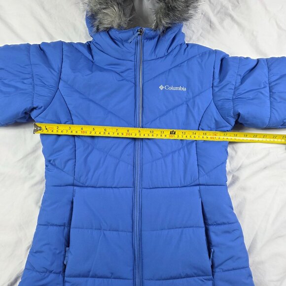 Columbia Girls 14/18 Blue Katelyn Crest Jacket Winter Warm Ski Outdoors Casual - Picture 6 of 9